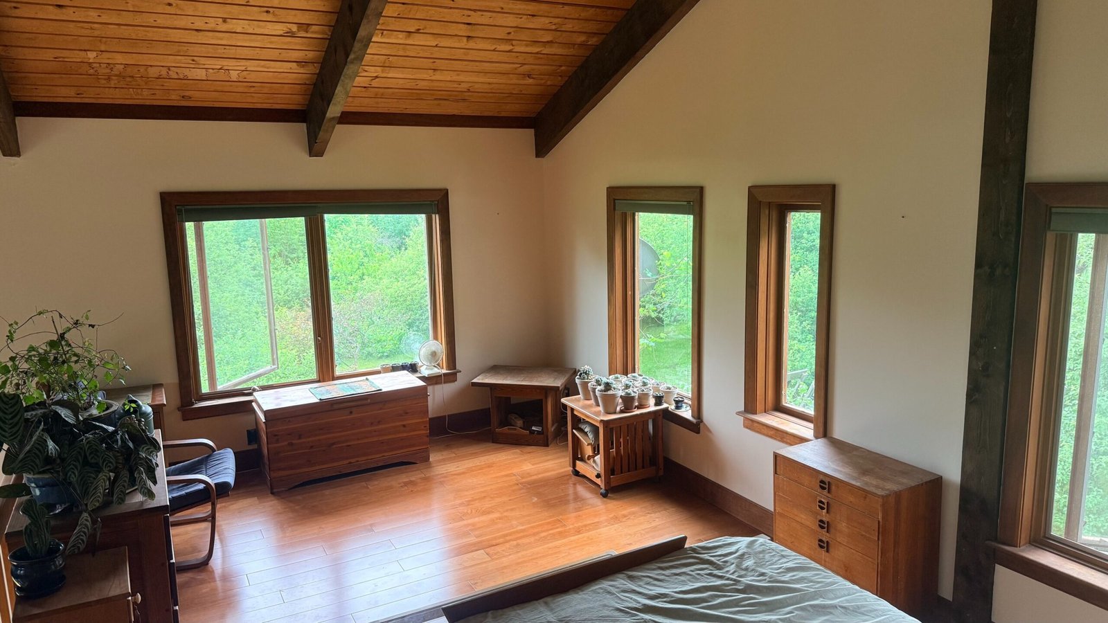 Freshly painted Vermont bedroom interior by Paintable